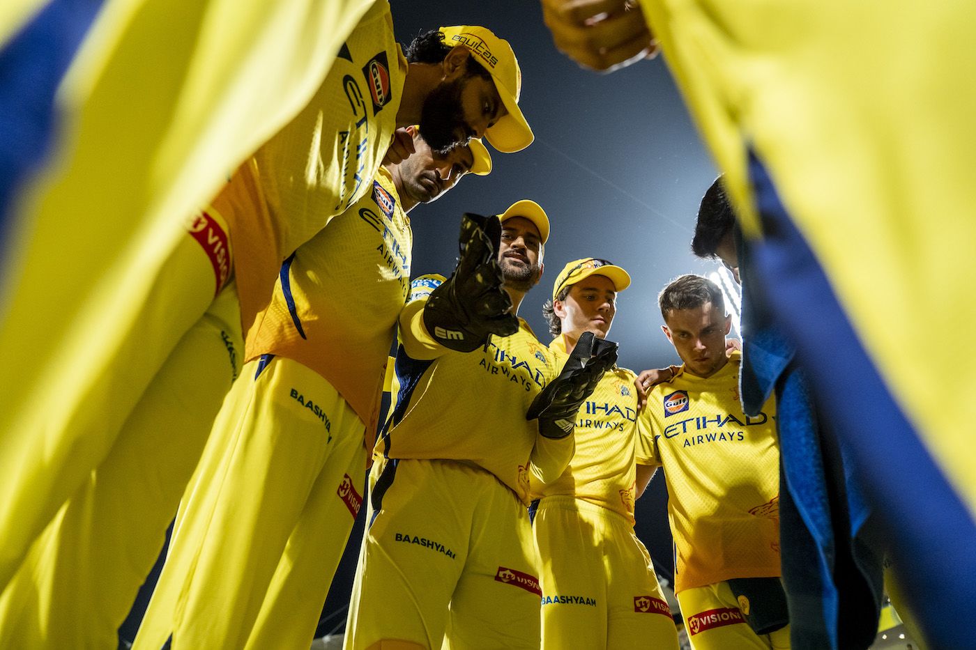 No sneaking into MS Dhoni's huddles please