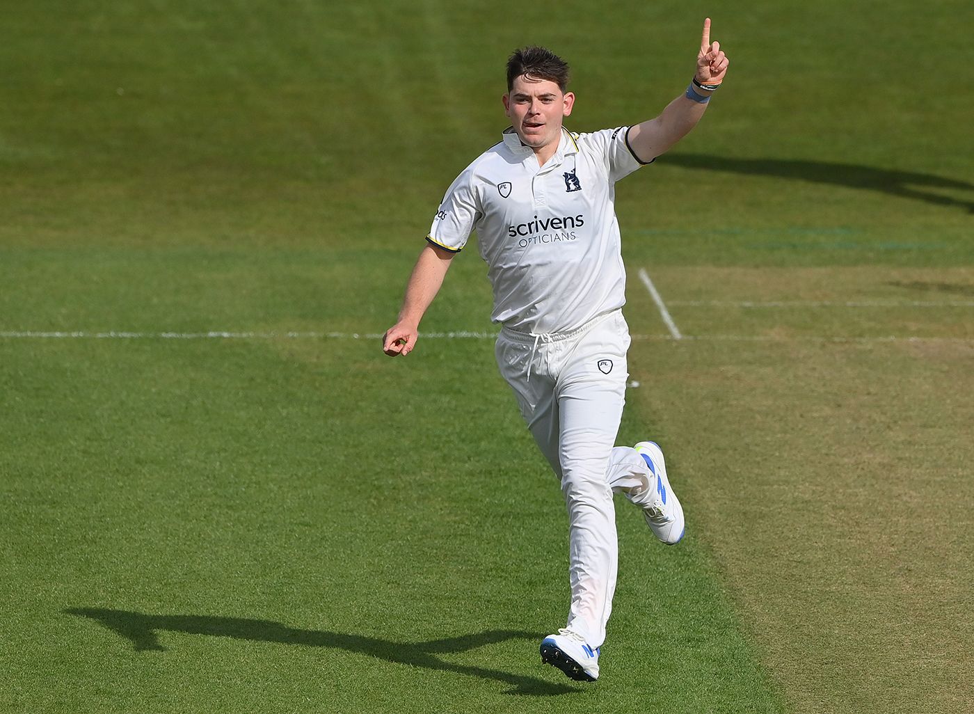 Ethan Bamber celebrates a breakthrough