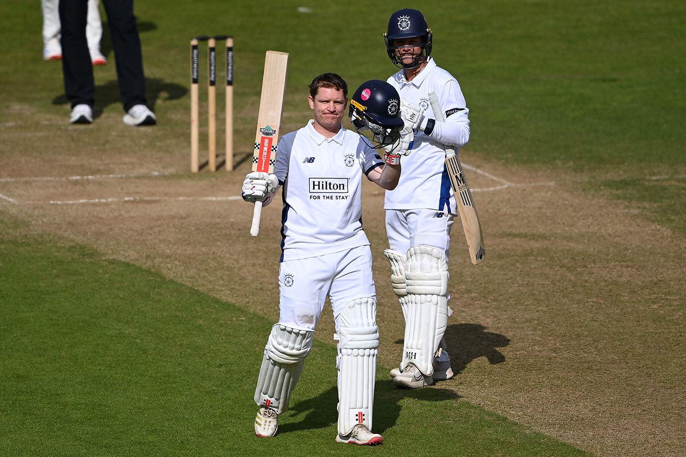 Ben Brown made his first hundred as captain