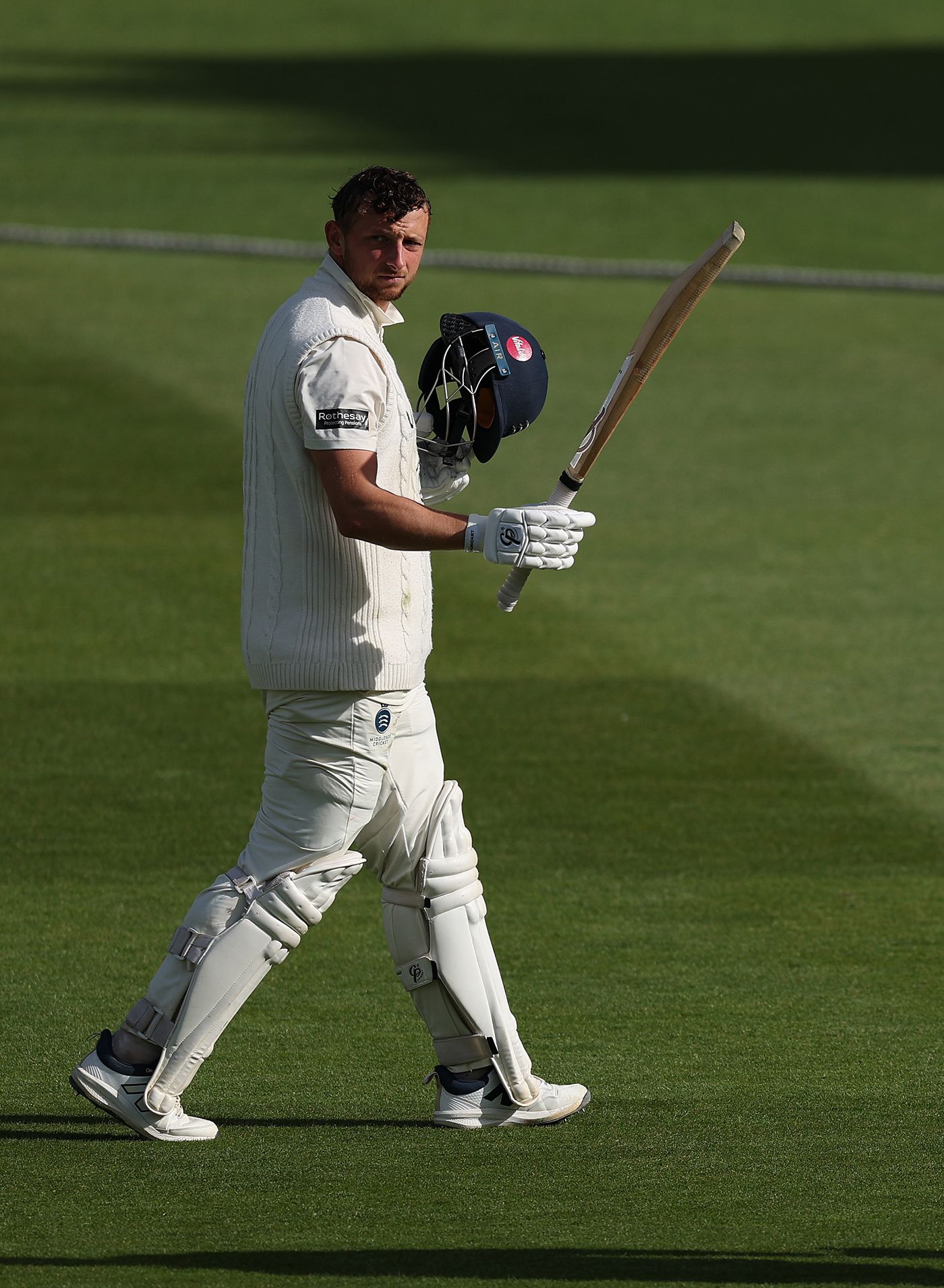 Luke Hollman scored his maiden first-class hundred
