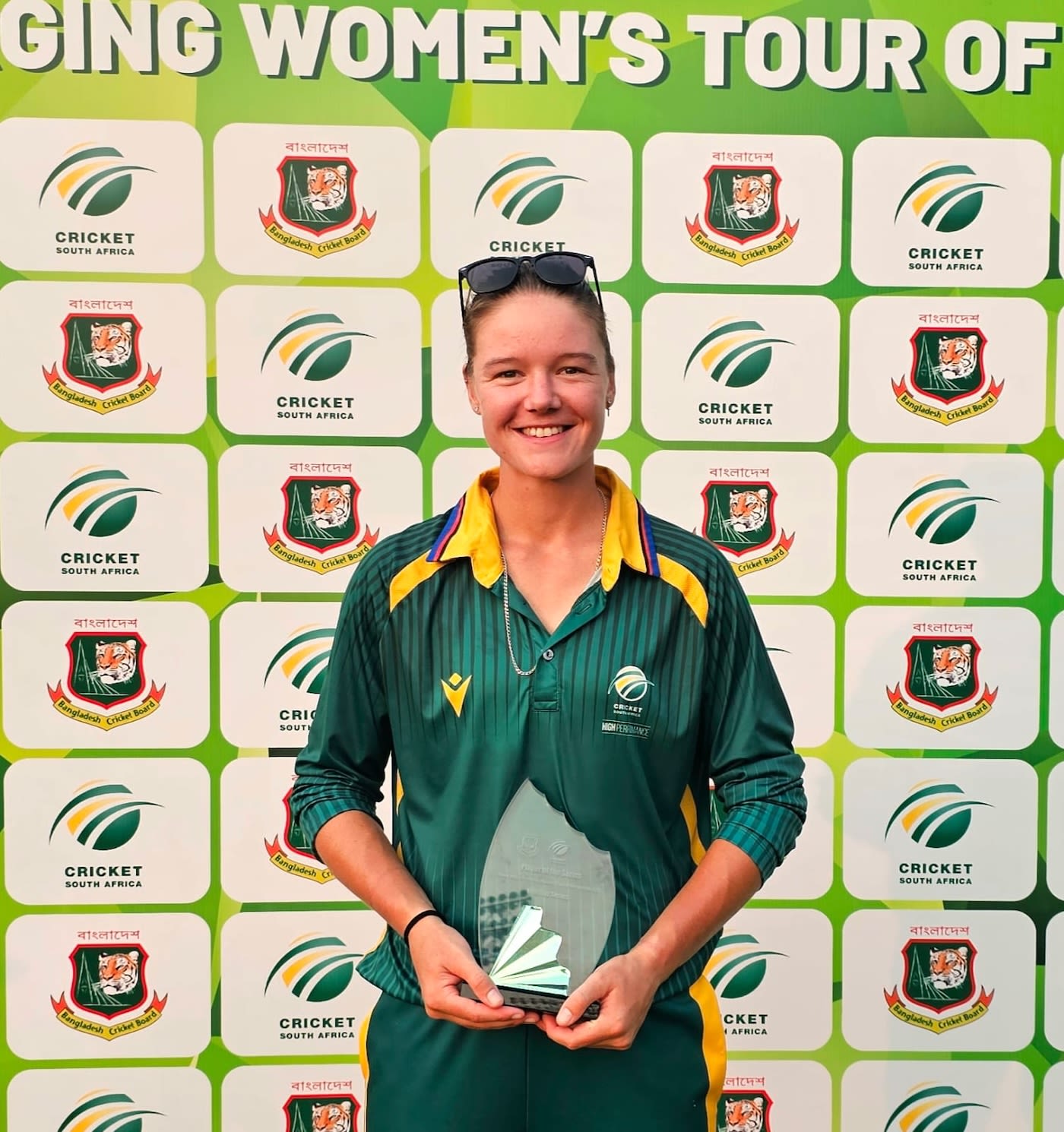 Faye Tunnicliffe was named the Player of the Series