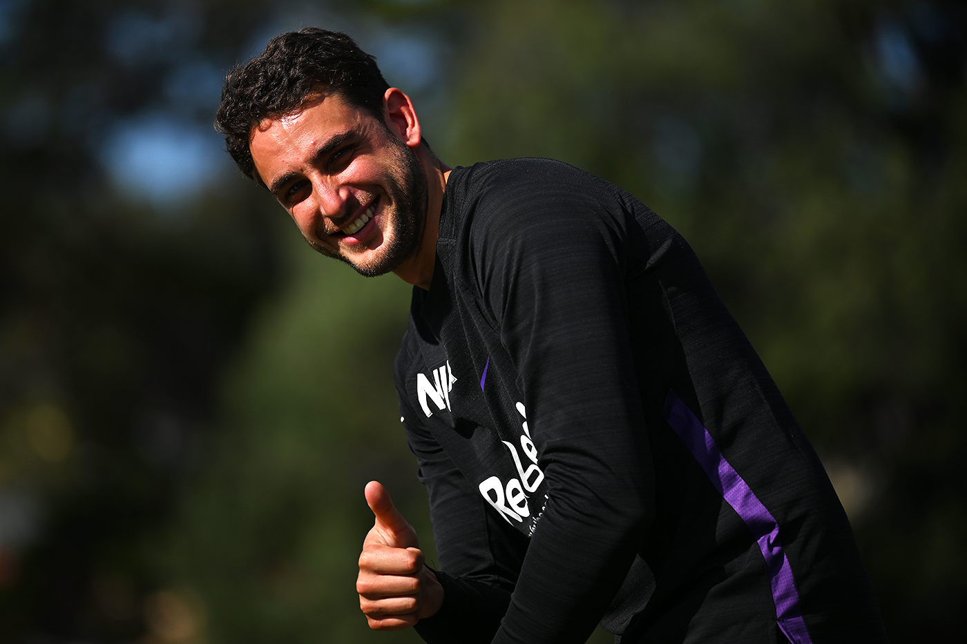 Peter Hatzoglou gives a thumbs-up