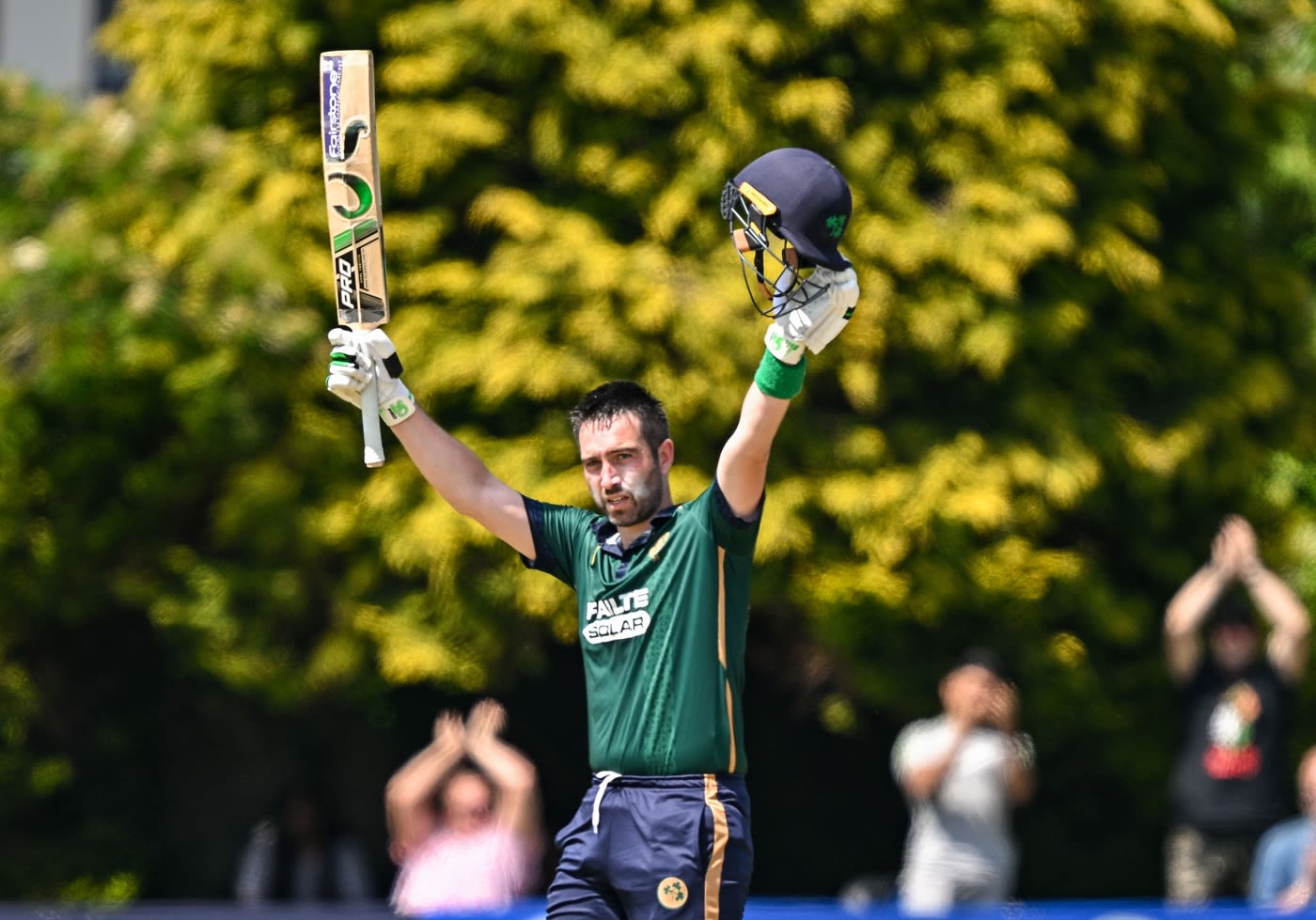 Andy Balbirnie brings up his ninth ODI hundred