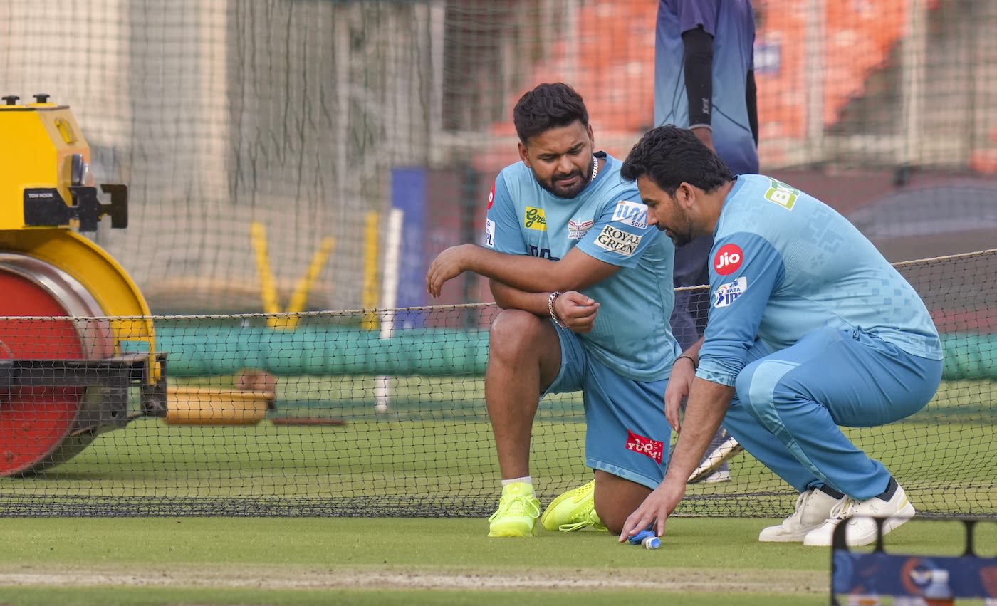 Rishabh Pant and Zaheer Khan get together for a pitch chat
