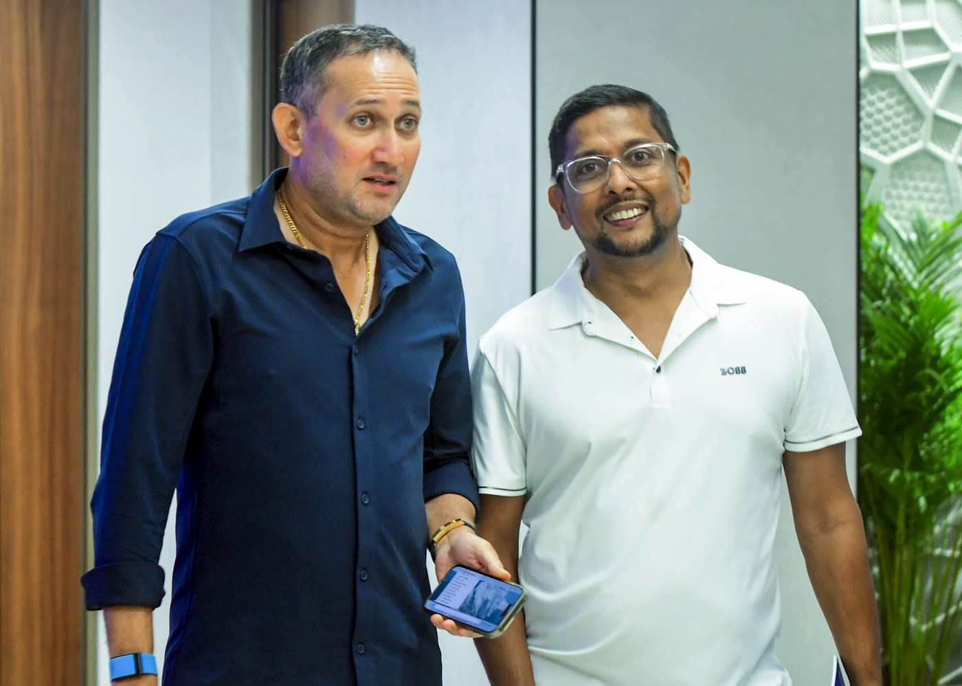 Ajit Agarkar and Shiv Sunder Das addressed the media after picking India's Test squad
