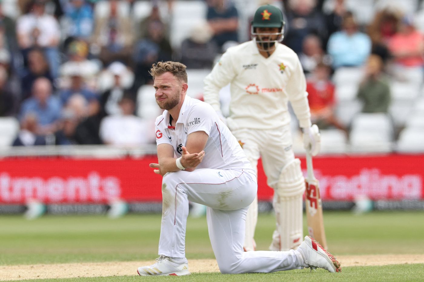 Sam Cook endured a tough Test baptism
