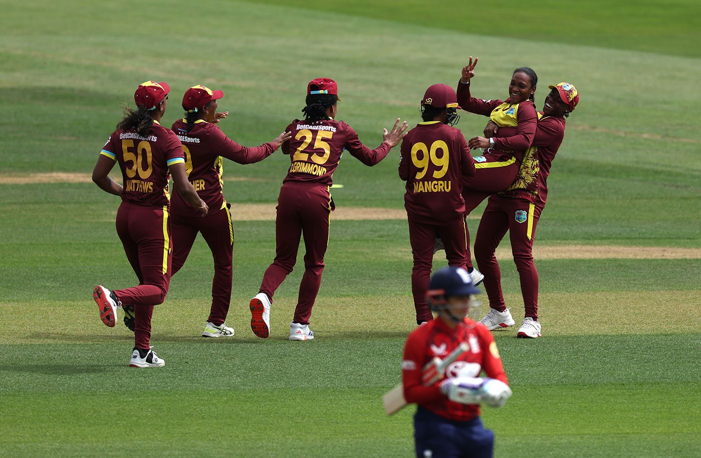Zaida James struck with the first ball of the innings