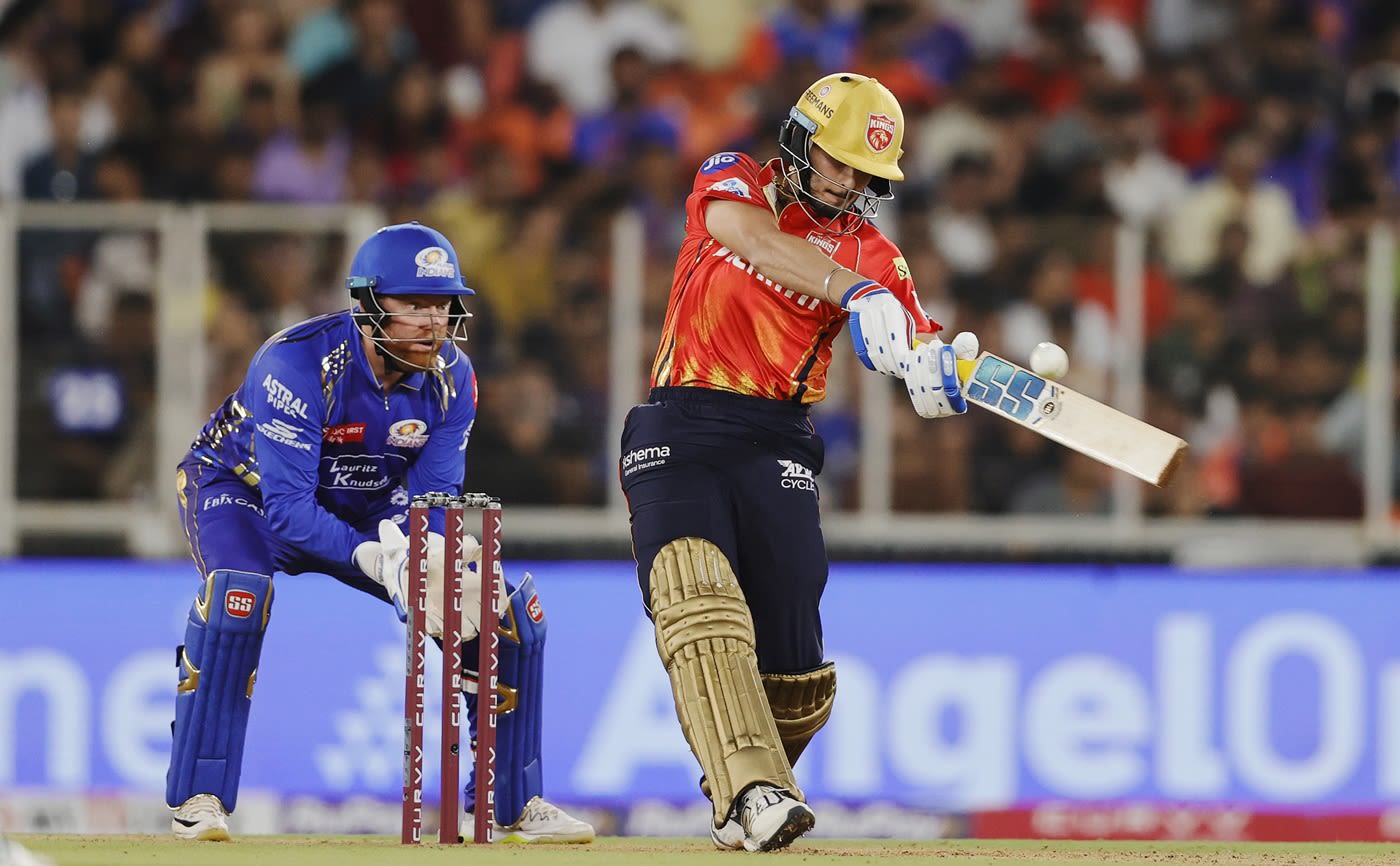 Nehal Wadhera prepares to swipe the ball into the leg side