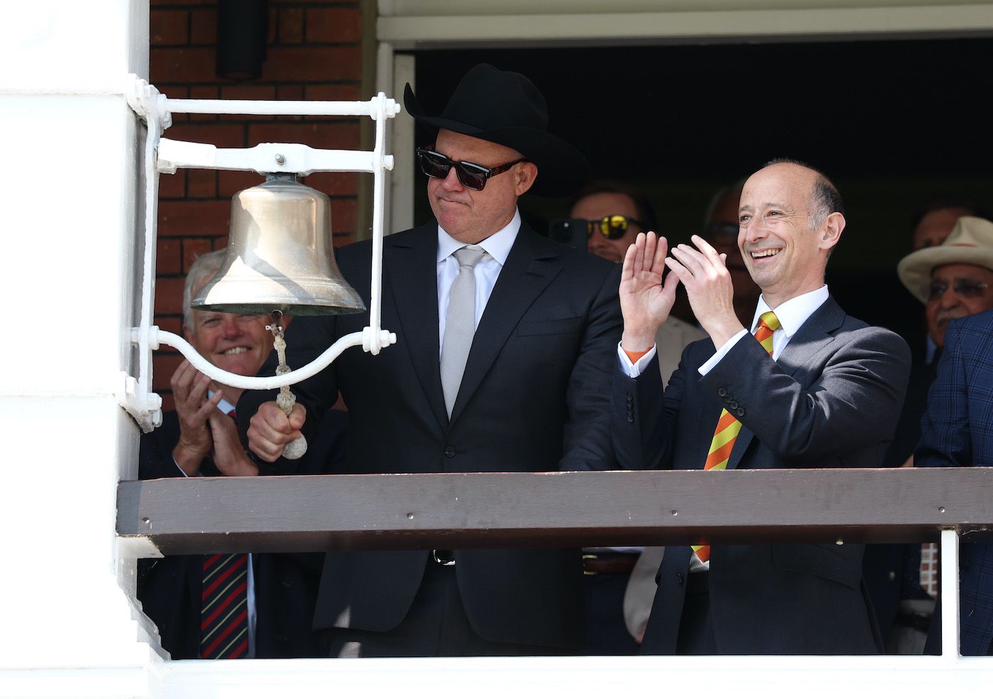 Matthew Hayden rang the bell ahead of play