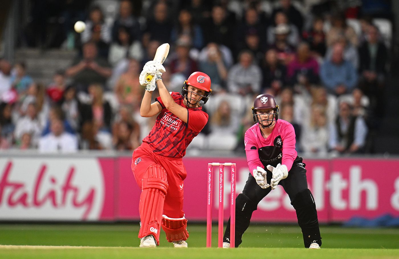 Eve Jones hits down the ground