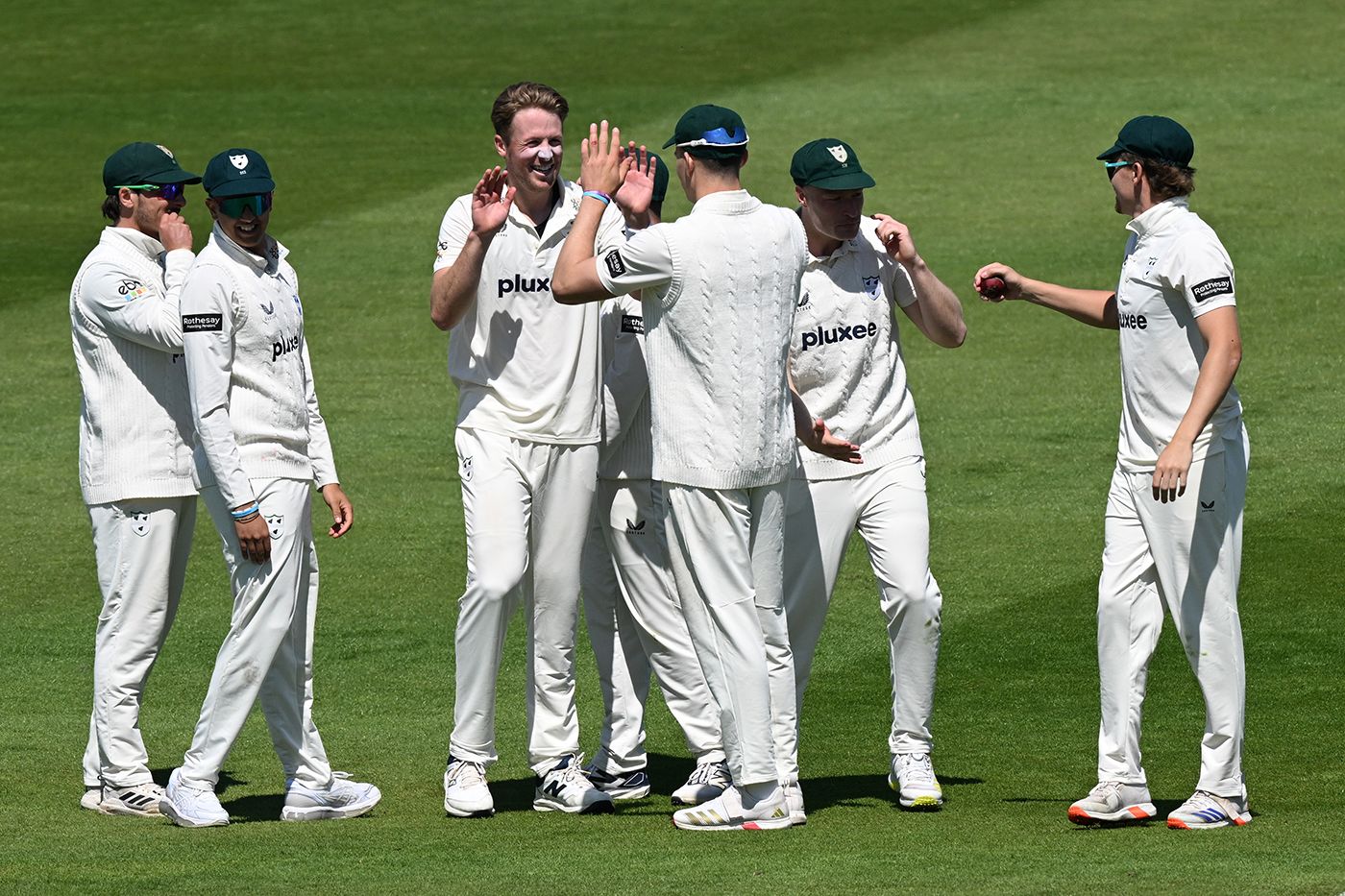 Ben Allison takes the plaudits from his team-mates