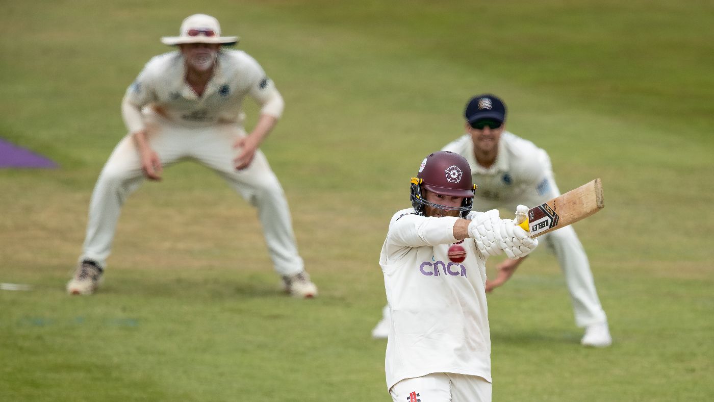 Luke Procter pulls during his rearguard