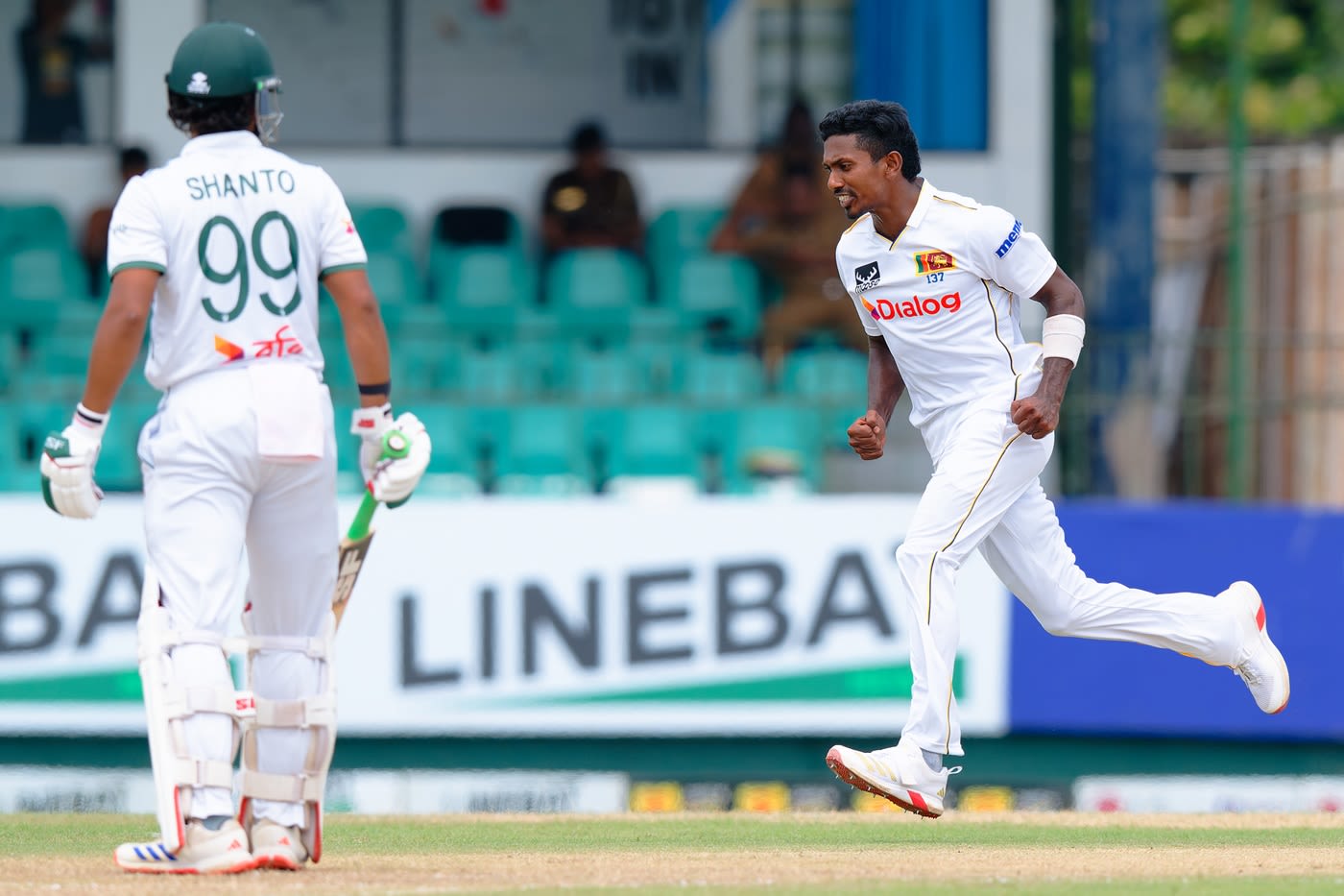 Vishwa Fernando struck twice on the first day