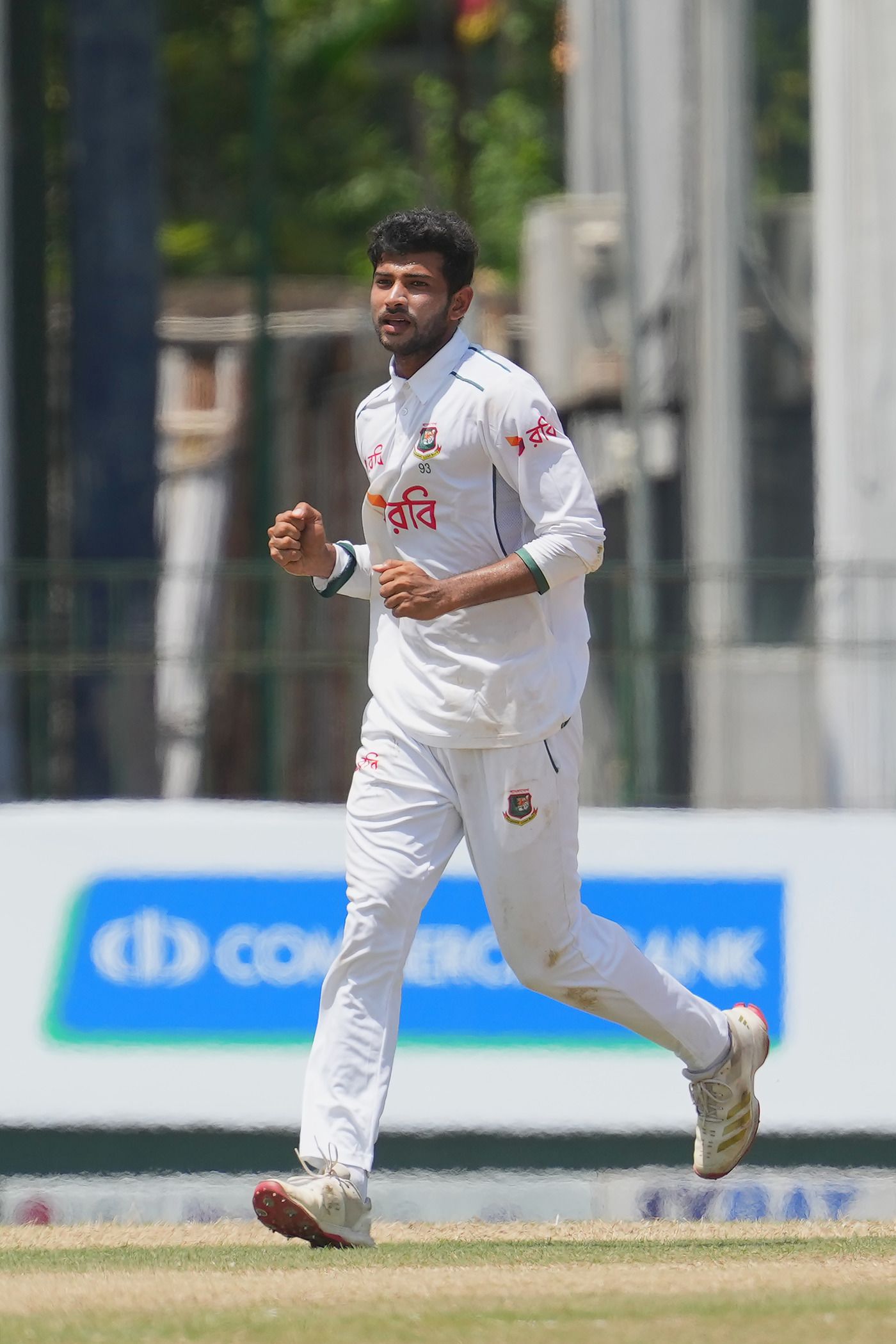 Nayeem Hasan struck on either side of lunch
