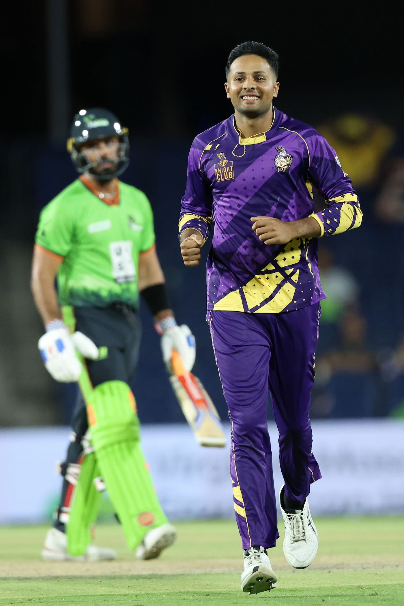 Tanveer Sangha got two wickets in the 13th over