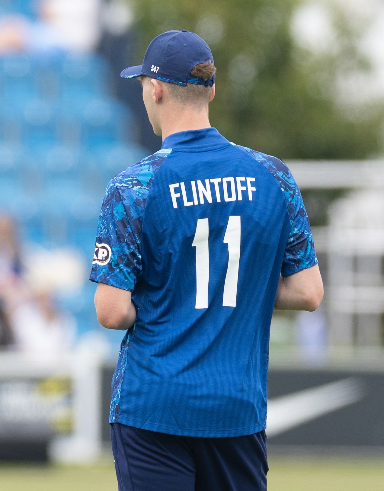 Rocky Flintoff in the field