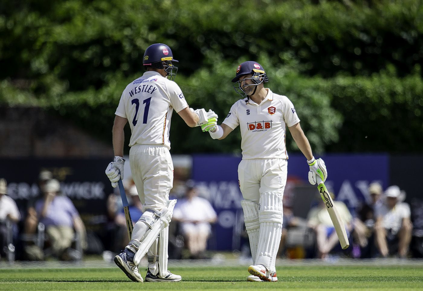 Tom Westley and Dean Elgar put on 198 runs for the second wicket