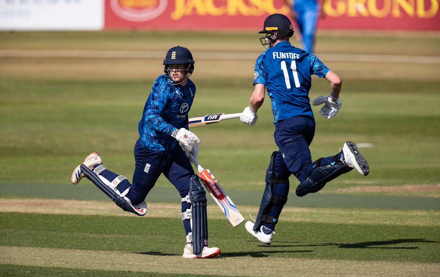 Thomas Rew and Rocky Flintoff put on a 123-run partnership