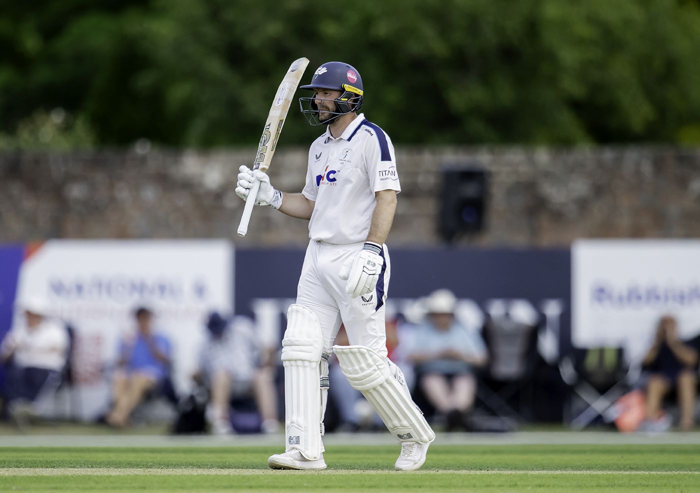 Adam Lyth's fifty steadied the Yorkshire reply