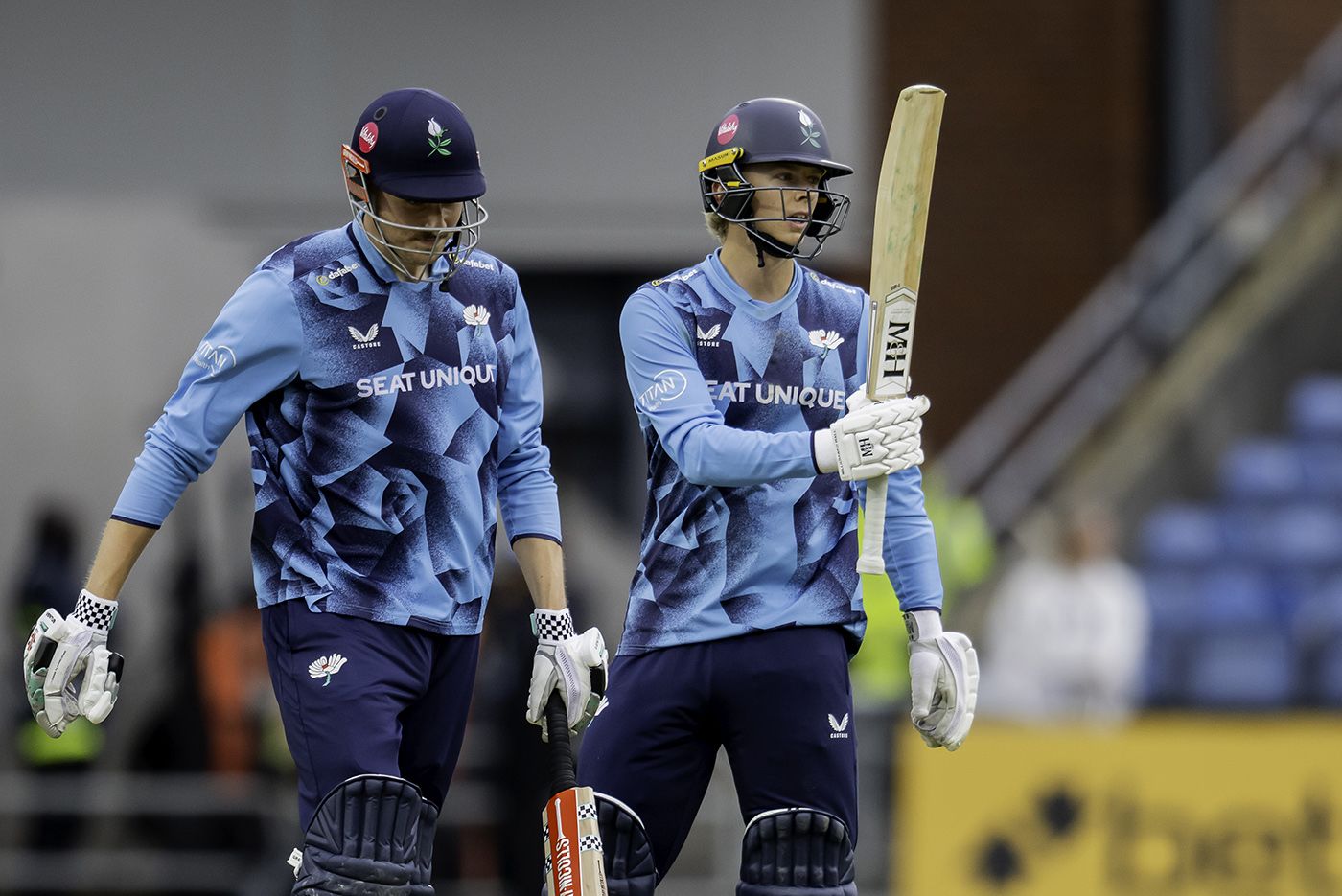 James Wharton and Will Luxton put on a century stand