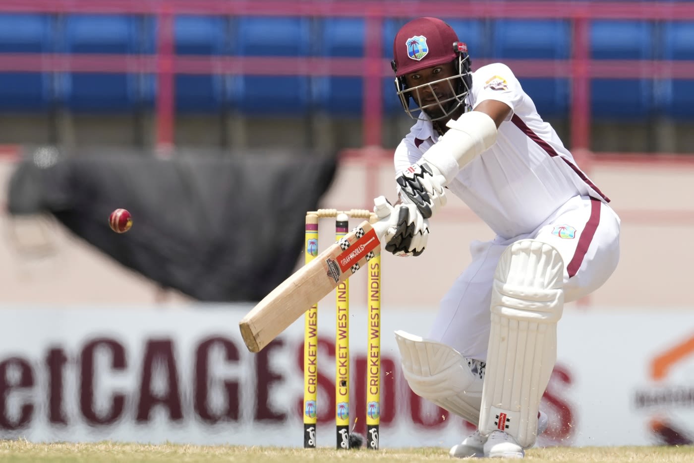 Kraigg Brathwaite started the chase cautiously