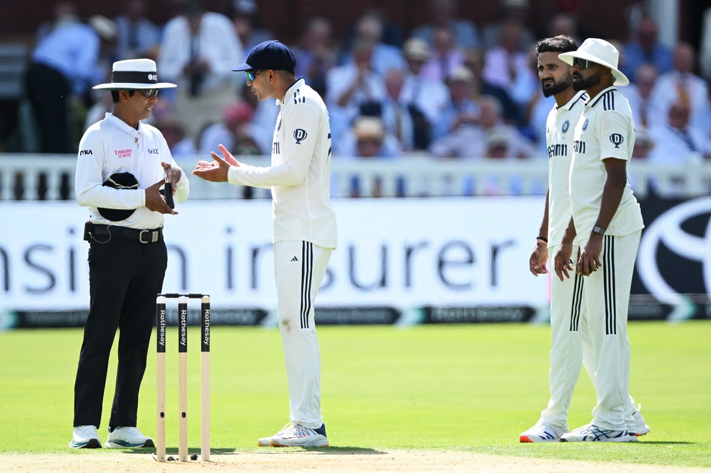Shubman Gill wasn't happy when umpire Sharfuddoula didn't agree for a ball change