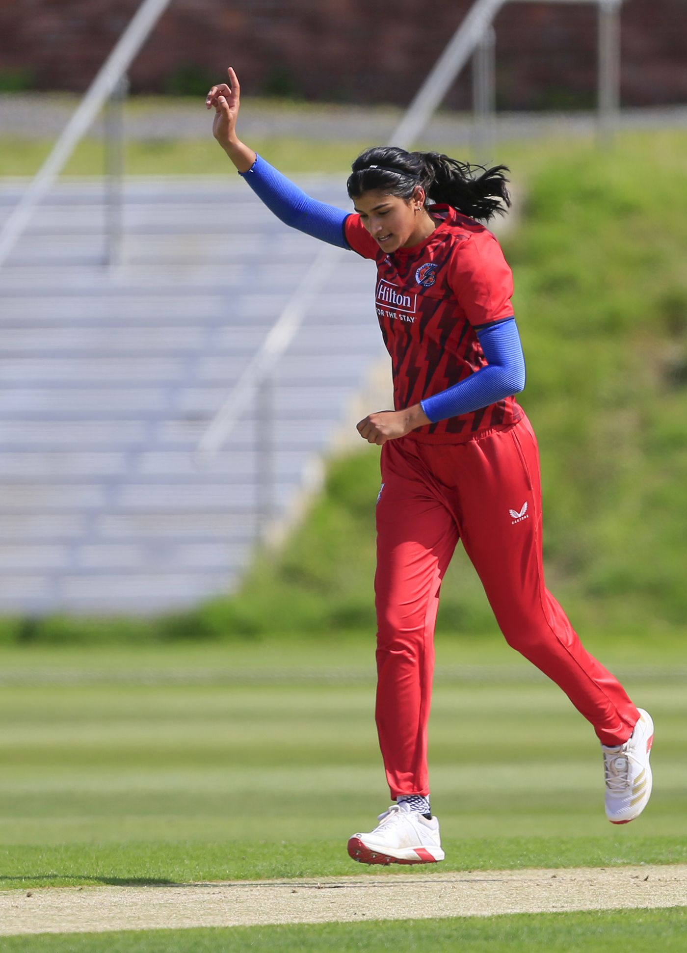 Mahika Gaur claimed a three-wicket haul