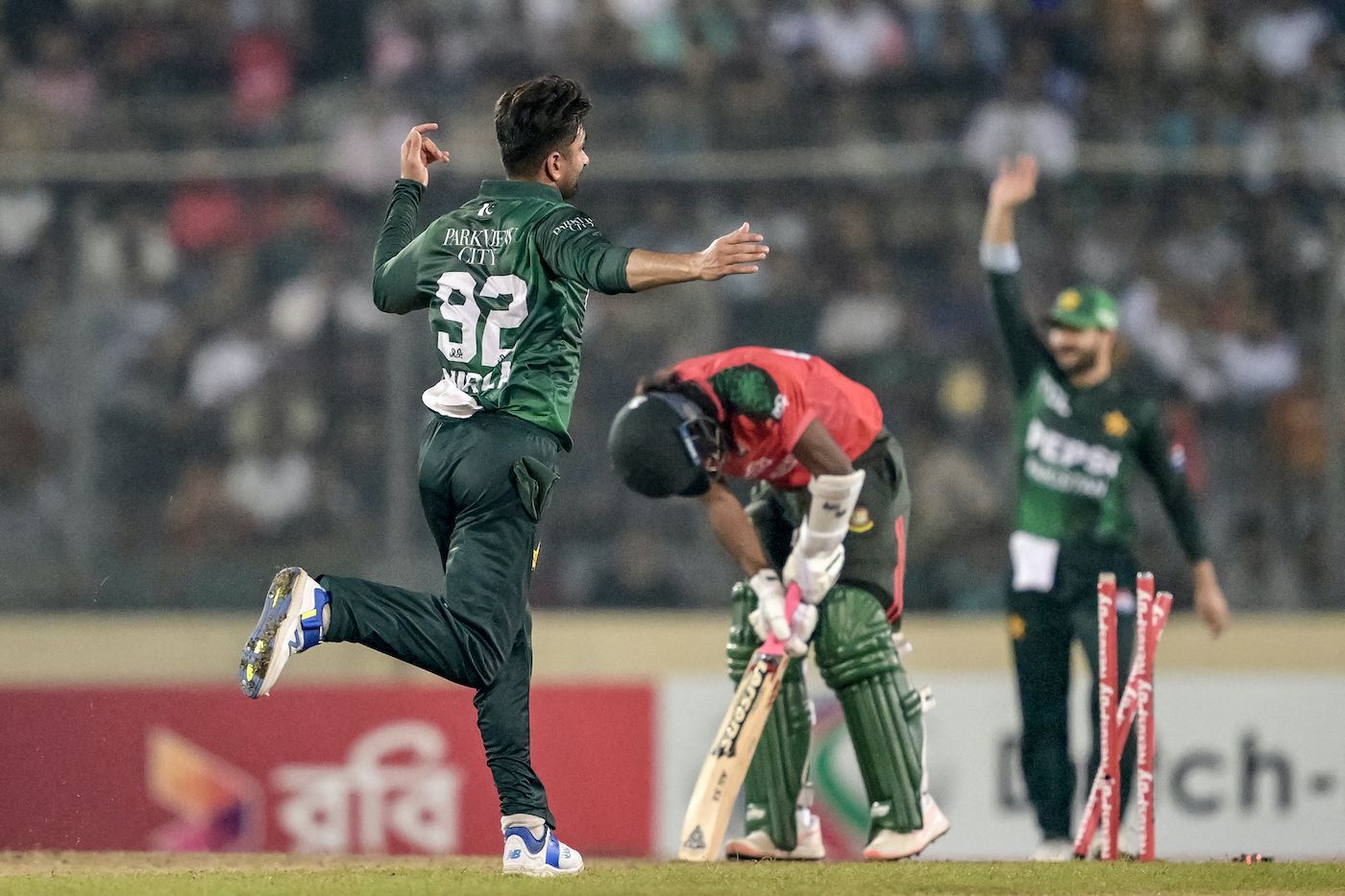 Salman Mirza rattled Jaker Ali's stumps