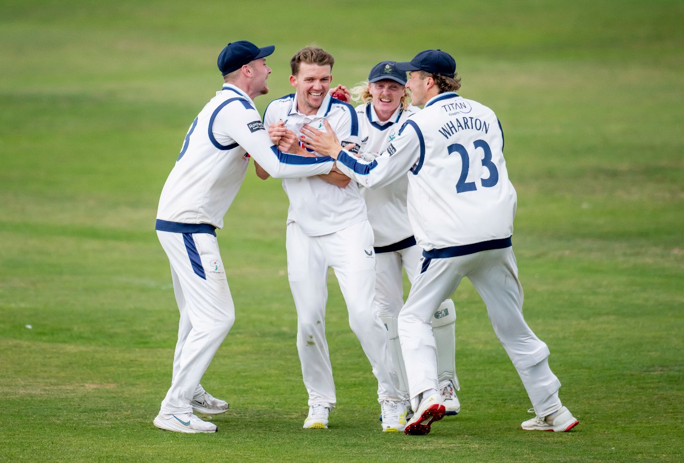 Matt Milnes claimed five wickets for Yorkshire