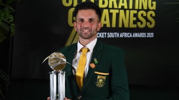 Maharaj and Mlaba win the big ones at CSA annual awards