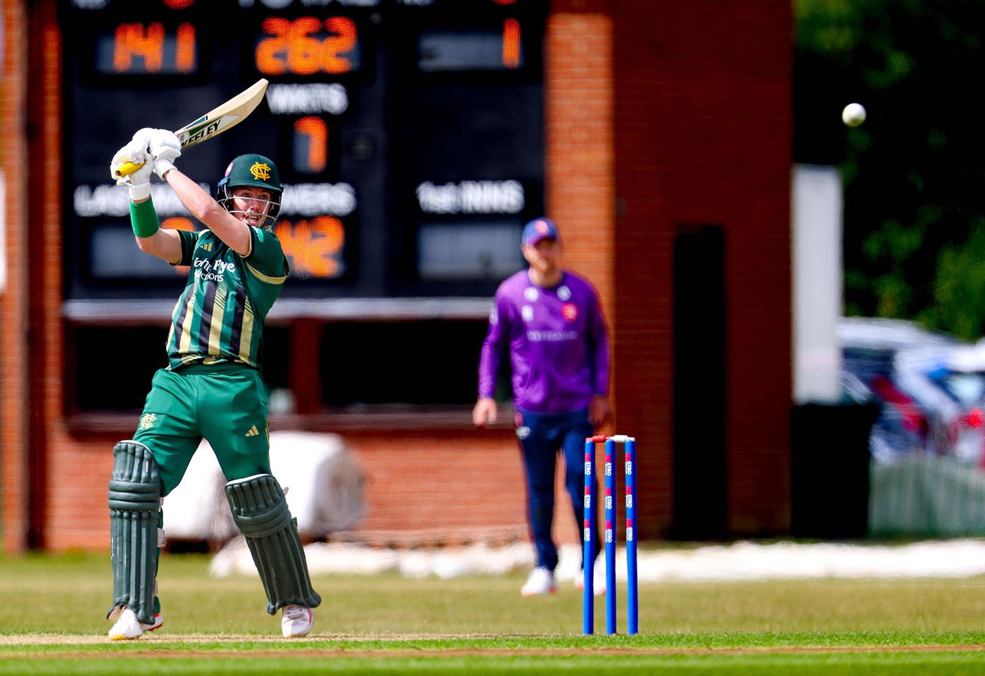 Tom Moores slammed a career-best 148 from 93 balls