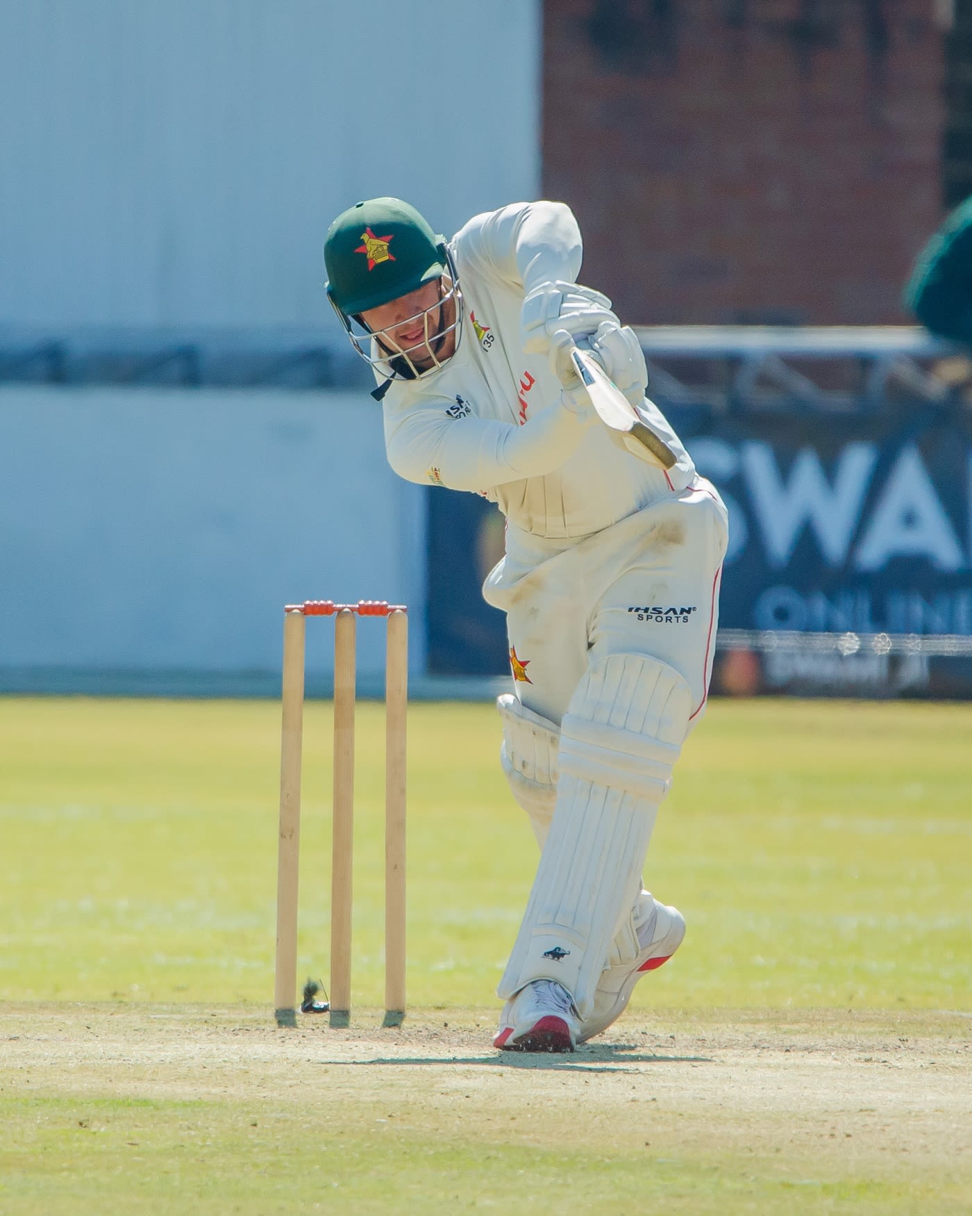 Nick Welch top-scored for Zimbabwe in the second innings