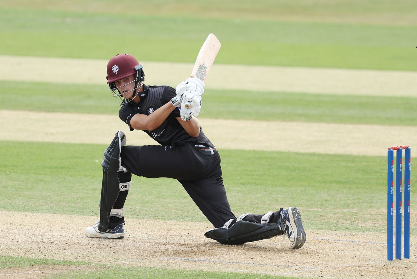 Archie Vaughan on his way to an all-format career-best 95