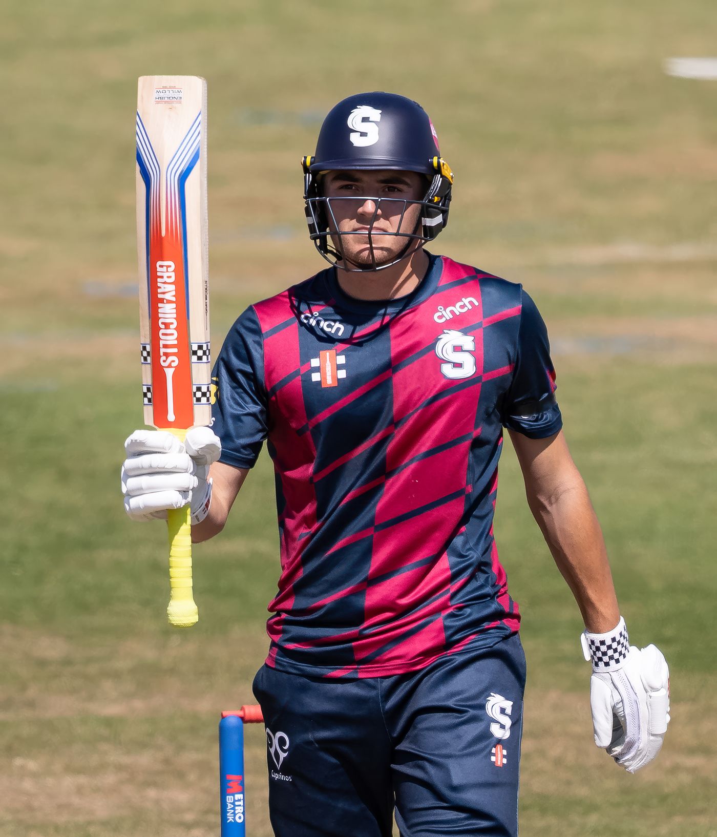 James Sales raises his bat