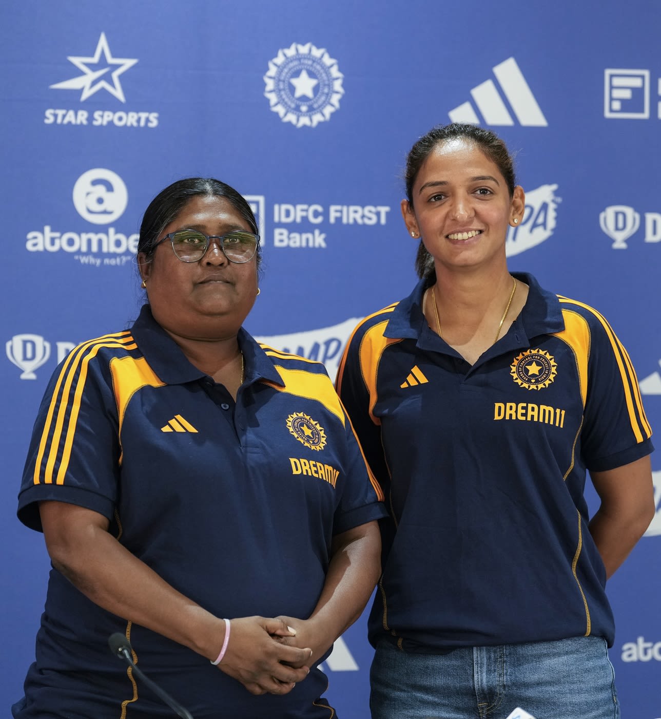India women's chief selector Neetu David and captain Harmanpreet Kaur addressed the World Cup squad press conference