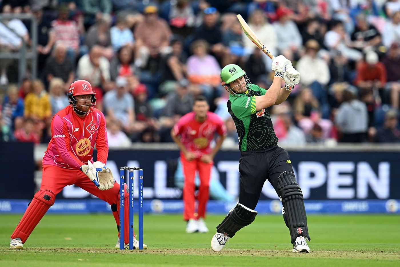 Hilton Cartwright slams one of his five sixes