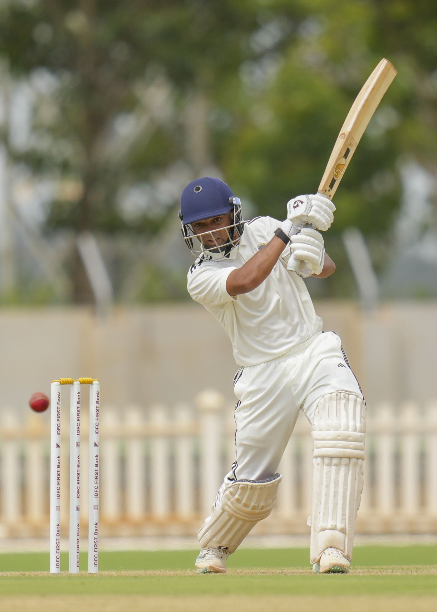Danish Malewar plays a shot