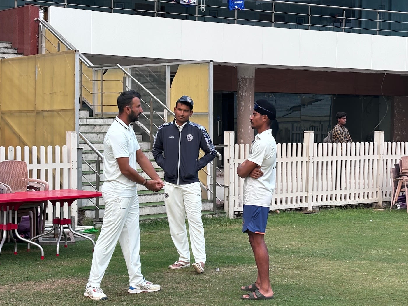 Cheteshwar Pujara speaks to Manishi and Sharandeep Singh