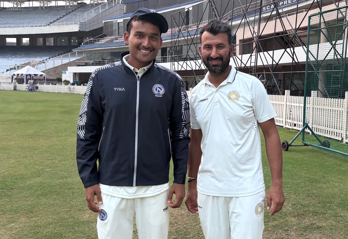 Cheteshwar Pujara with Manishi