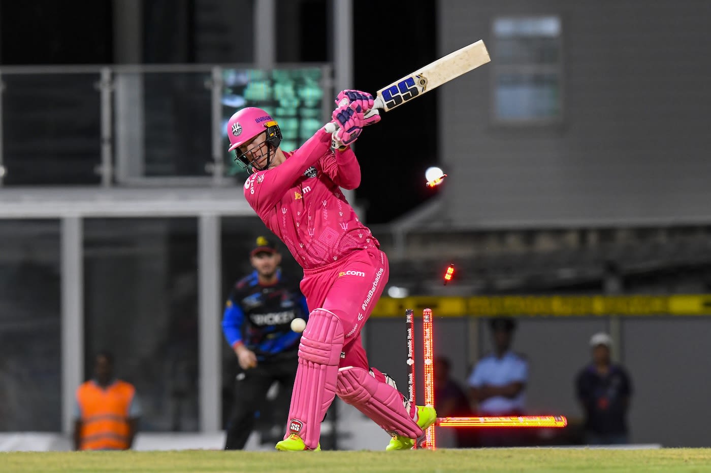 Rassie van der Dussen lasted just one ball