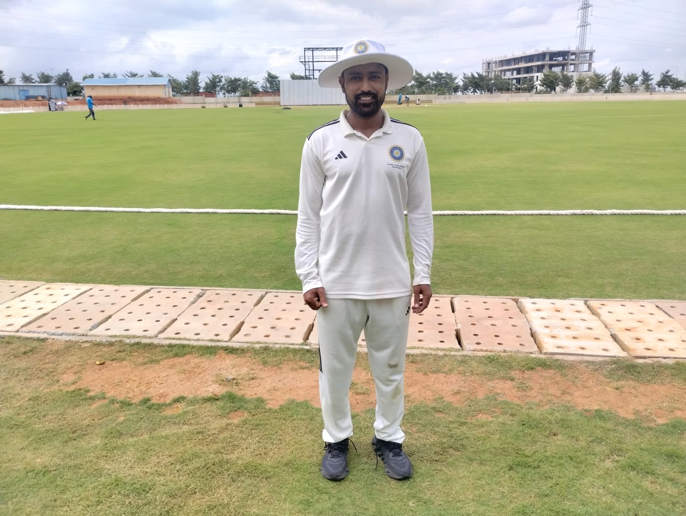 Shubham Sharma scored a century in the second innings