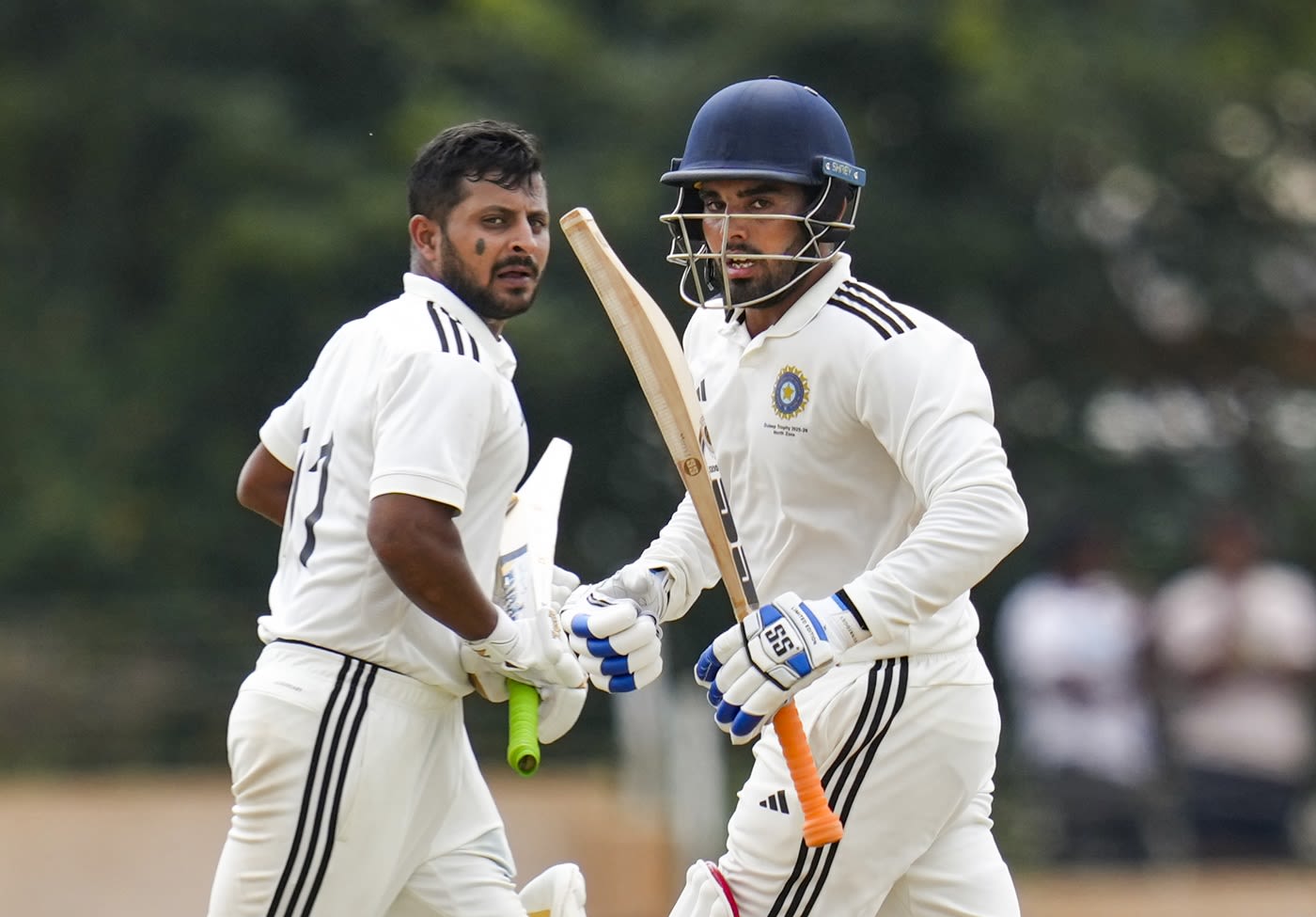 Shubham Khajuria and Nishant Sindhu had a century stand