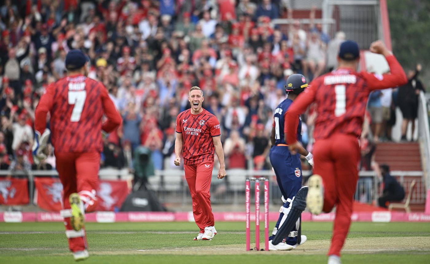 Luke Wood struck with the first ball of the match