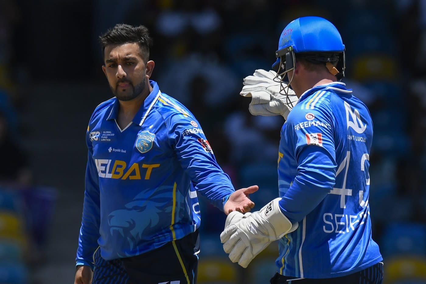 Tabraiz Shamsi produced a double-strike for St Lucia Kings