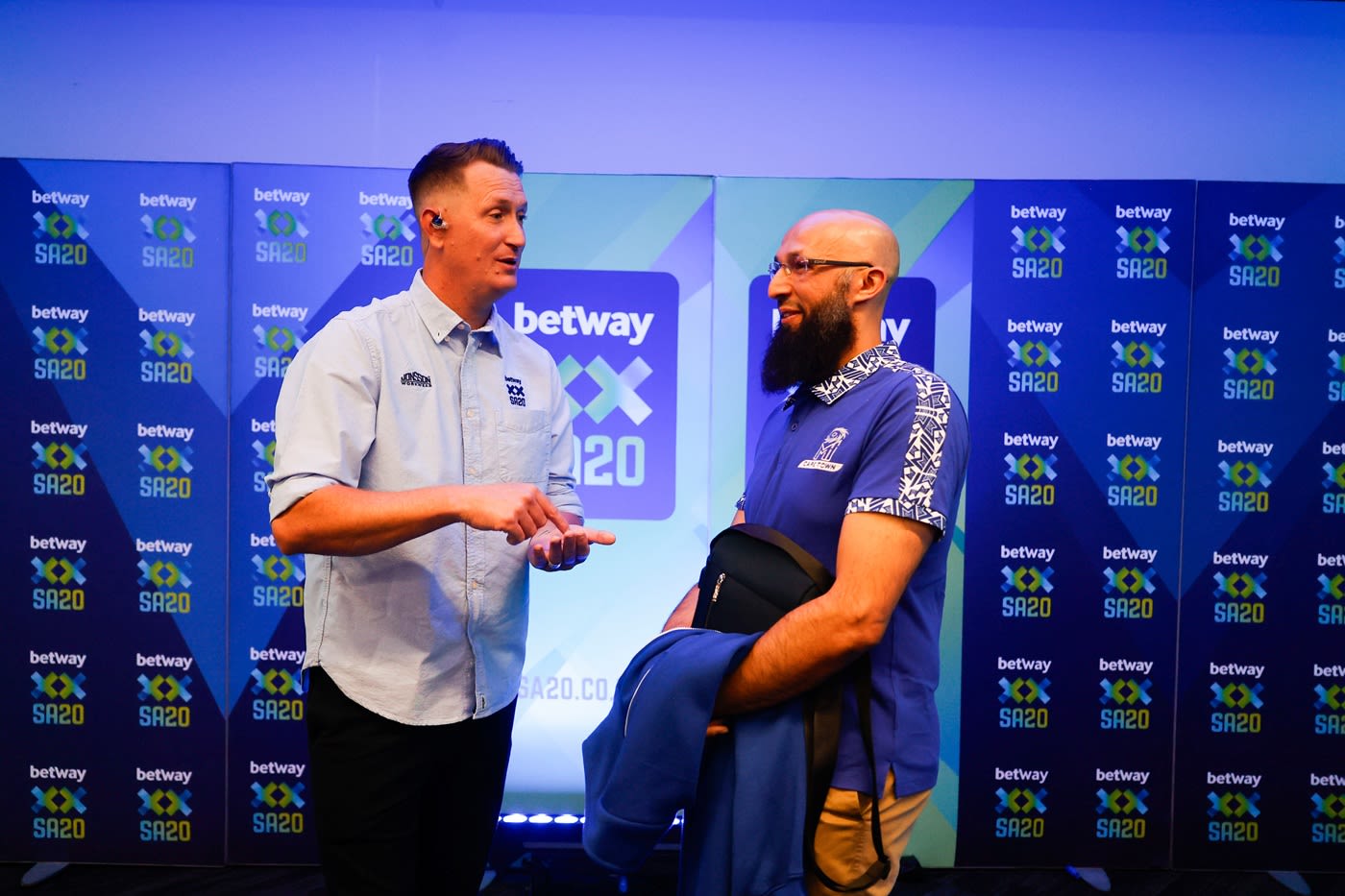 Chris Morris and Hashim Amla in attendance for the SA20 auction