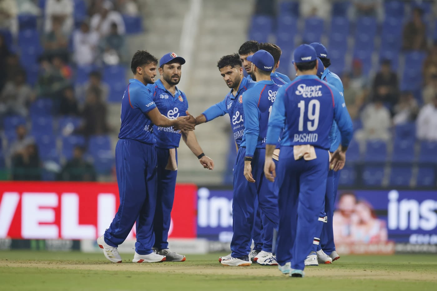 Fazalhaq Farooqi struck second ball