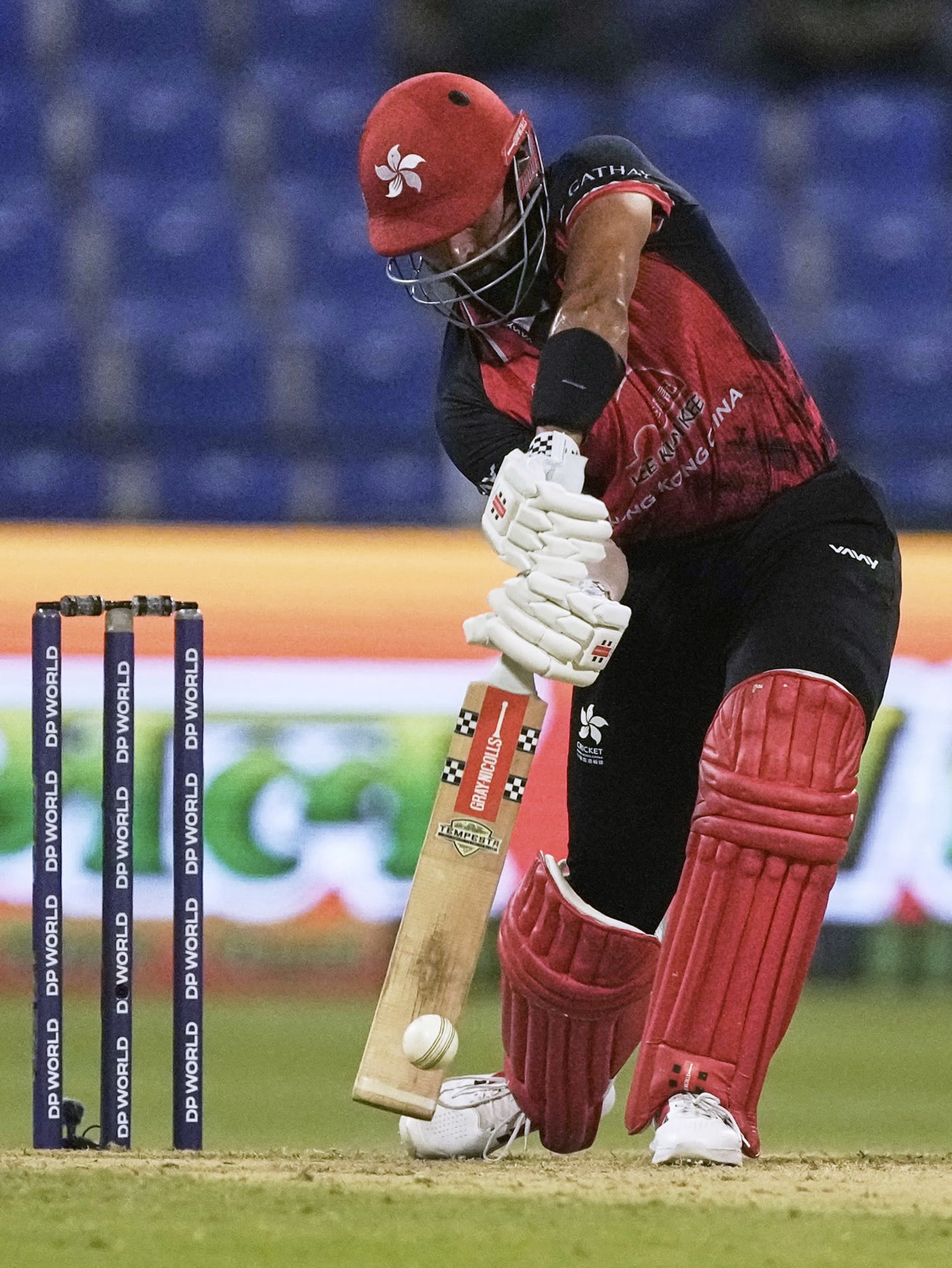 Nizakat Khan helped Hong Kong repair their innings