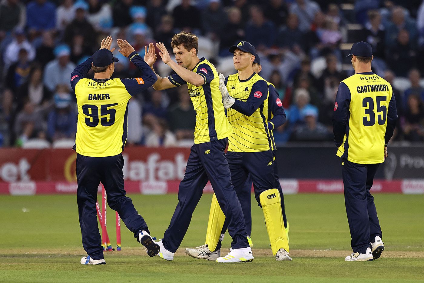 Scott Currie picked up the wicket of Tom Clark