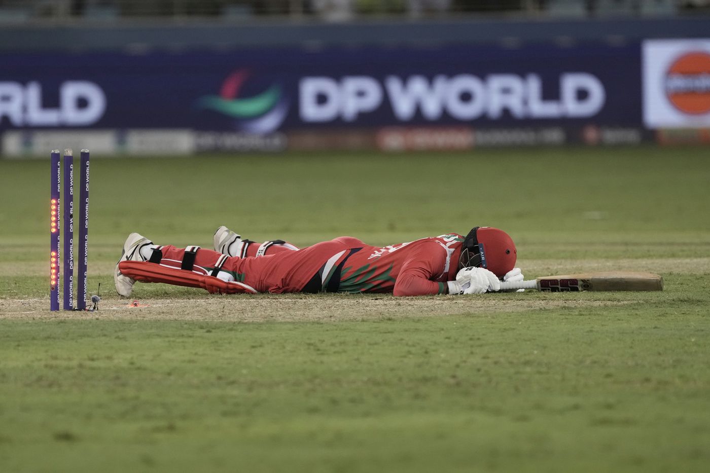 Vinayak Shukla lies on the ground