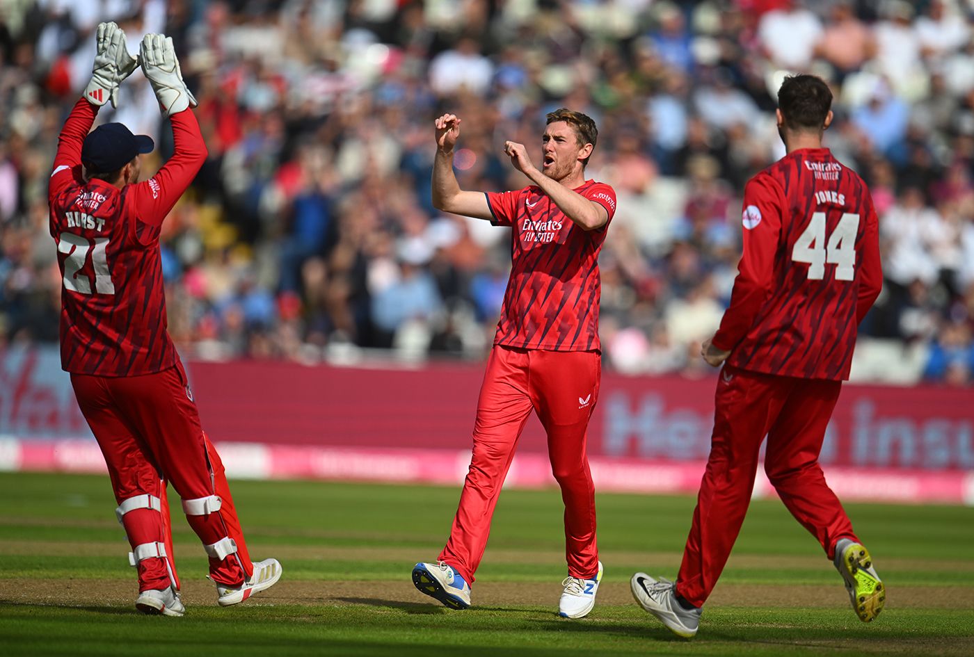 George Balderson struck with his first ball of the day